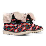 Native Navajo Pattern Print Winter Boots
