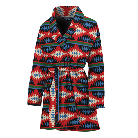 Native Navajo Pattern Print Women's Bathrobe