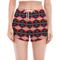 Native Navajo Pattern Print Women's Split Running Shorts