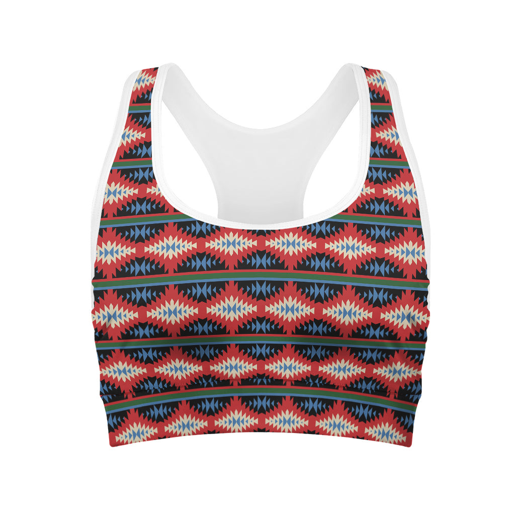 Native Navajo Pattern Print Women's Sports Bra