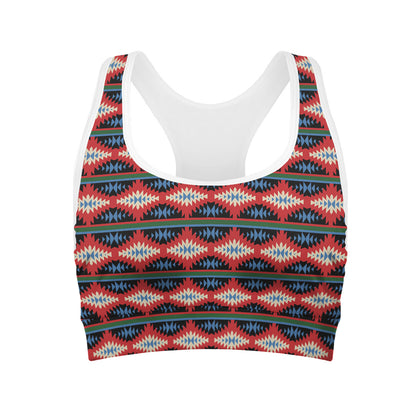 Native Navajo Pattern Print Women's Sports Bra