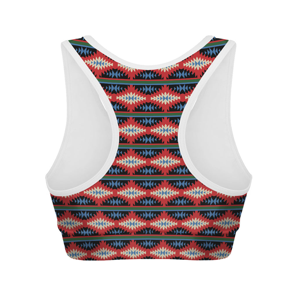 Native Navajo Pattern Print Women's Sports Bra