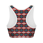 Native Navajo Pattern Print Women's Sports Bra