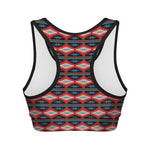 Native Navajo Pattern Print Women's Sports Bra
