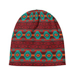 Native Southwestern Pattern Print Beanie