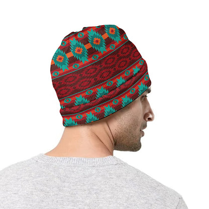 Native Southwestern Pattern Print Beanie