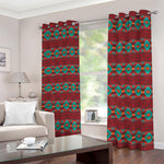 Native Southwestern Pattern Print Blackout Grommet Curtains