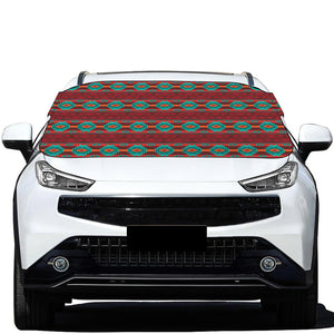 Native Southwestern Pattern Print Car Windshield Snow Cover