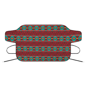 Native Southwestern Pattern Print Car Windshield Snow Cover