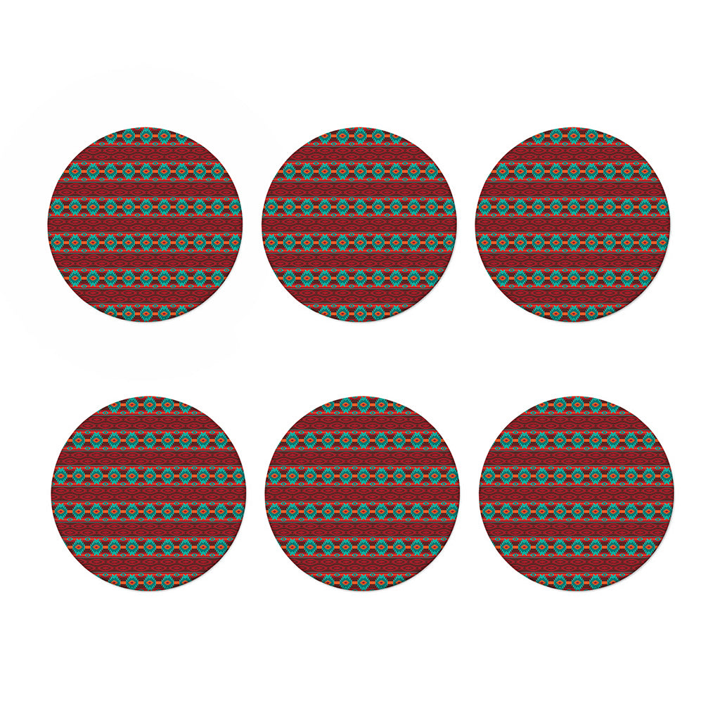 Native Southwestern Pattern Print Coaster Set