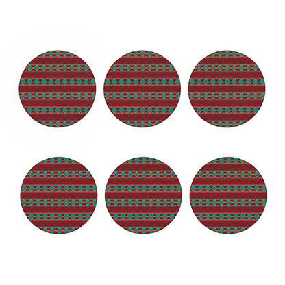 Native Southwestern Pattern Print Coaster Set