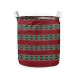 Native Southwestern Pattern Print Collapsible Laundry Basket