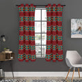 Native Southwestern Pattern Print Grommet Curtain Panels