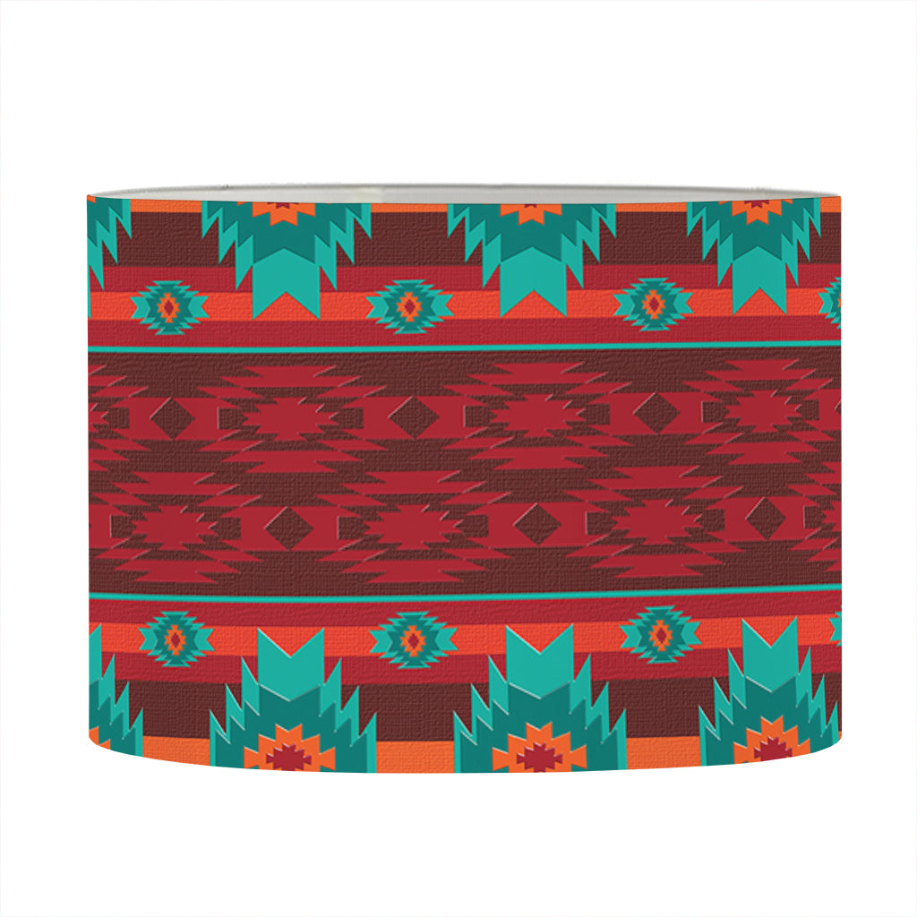 Native Southwestern Pattern Print Drum Lamp Shade