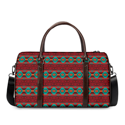 Native Southwestern Pattern Print Duffle Bag