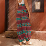 Native Southwestern Pattern Print Harem Pants