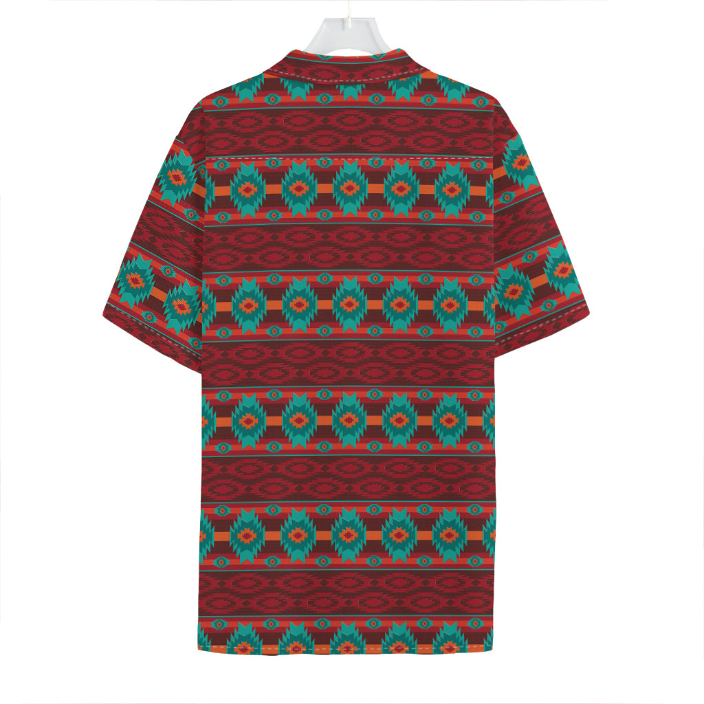 Native Southwestern Pattern Print Hawaiian Shirt