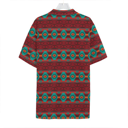 Native Southwestern Pattern Print Hawaiian Shirt