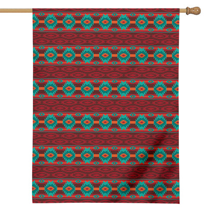 Native Southwestern Pattern Print House Flag