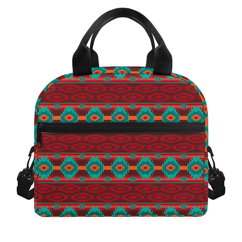 Native Southwestern Pattern Print Insulated Lunch Bag