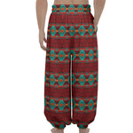Native Southwestern Pattern Print Lantern Pants