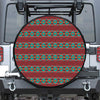 Native Southwestern Pattern Print Leather Spare Tire Cover