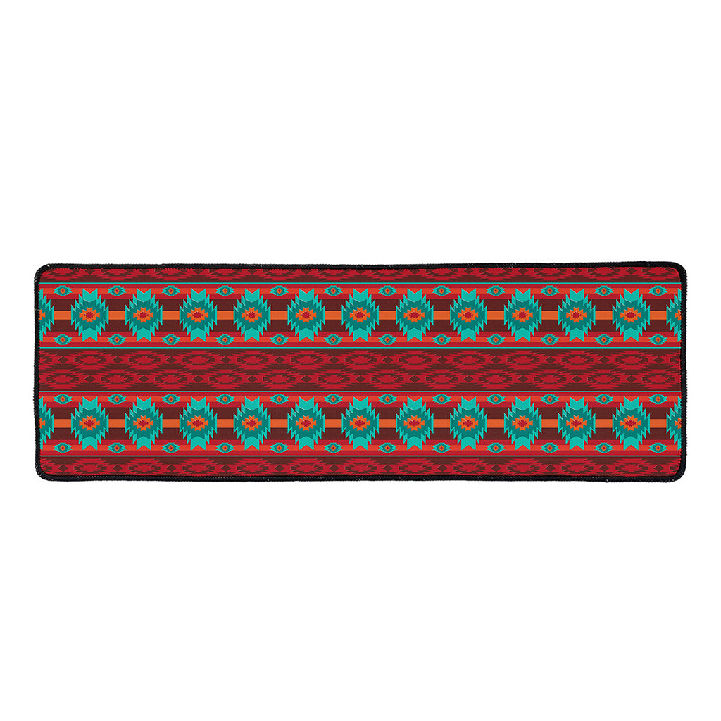 Native Southwestern Pattern Print Long Kitchen Mat
