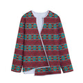 Native Southwestern Pattern Print Long Sleeve Short Coat