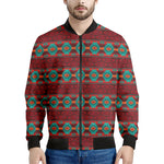 Native Southwestern Pattern Print Men's Bomber Jacket