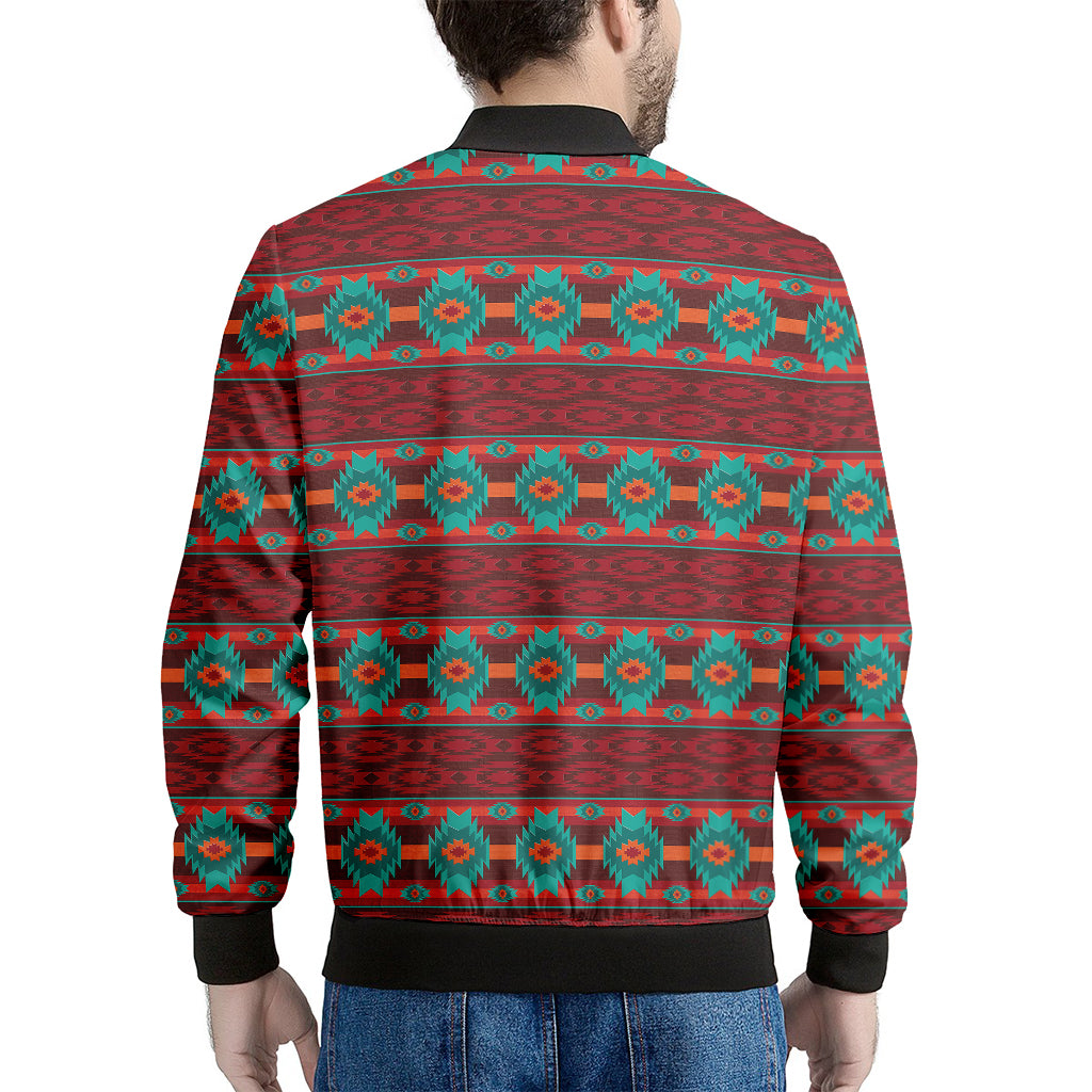 Native Southwestern Pattern Print Men's Bomber Jacket
