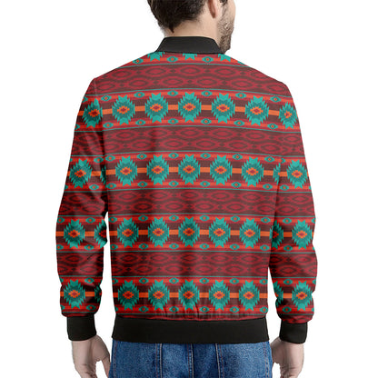Native Southwestern Pattern Print Men's Bomber Jacket