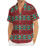 Native Southwestern Pattern Print Men's Deep V-Neck Shirt