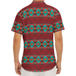 Native Southwestern Pattern Print Men's Deep V-Neck Shirt