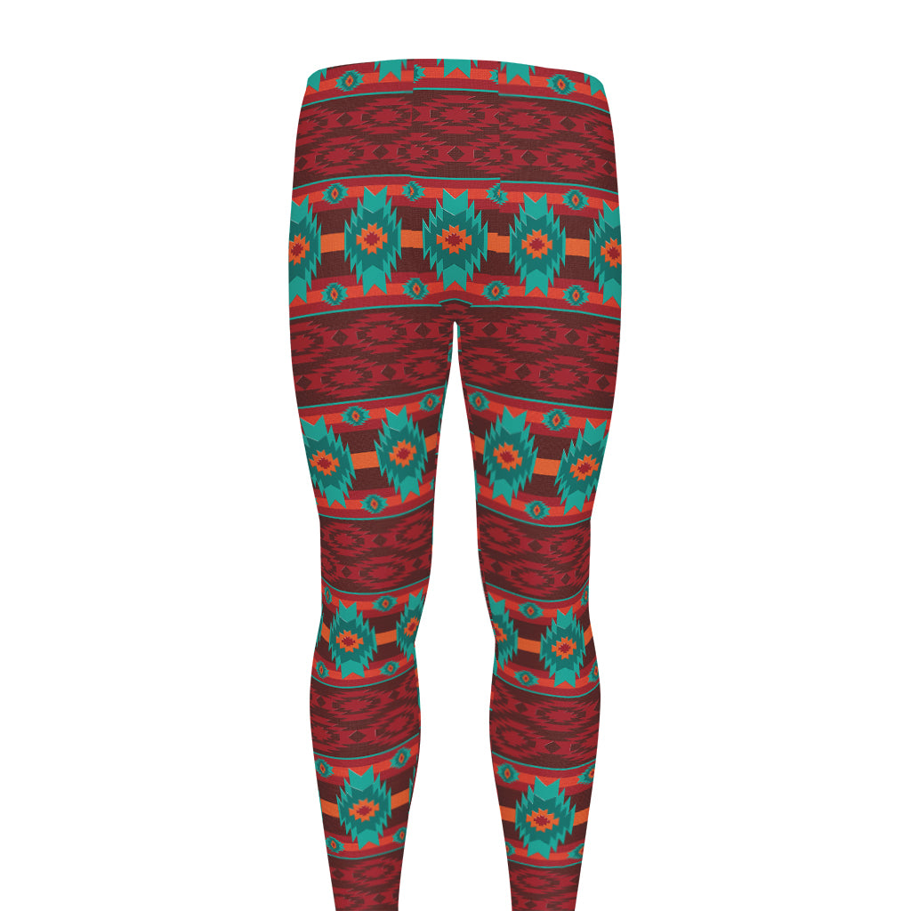 Native Southwestern Pattern Print Men's leggings