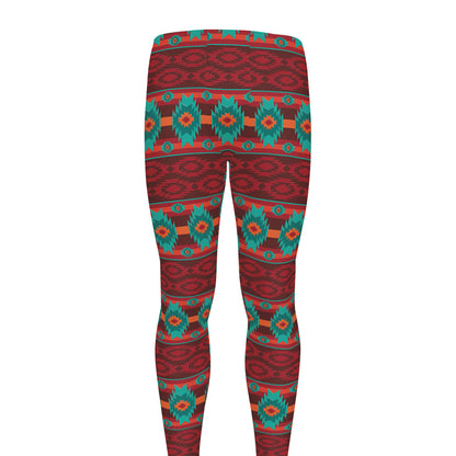 Native Southwestern Pattern Print Men's leggings
