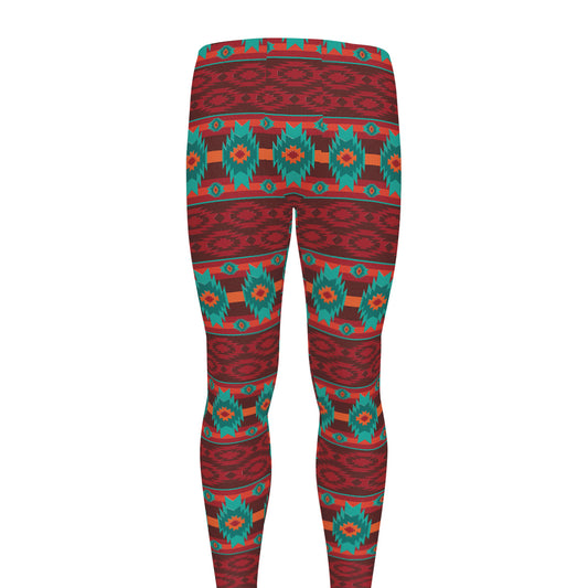 Native Southwestern Pattern Print Men's leggings