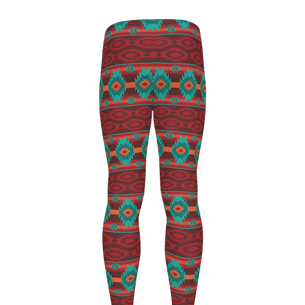 Native Southwestern Pattern Print Men's leggings