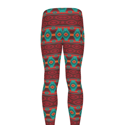 Native Southwestern Pattern Print Men's leggings