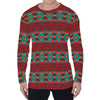 Native Southwestern Pattern Print Men's Long Sleeve T-Shirt