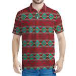 Native Southwestern Pattern Print Men's Polo Shirt