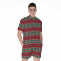 Native Southwestern Pattern Print Men's Romper