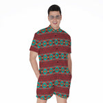 Native Southwestern Pattern Print Men's Rompers