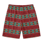 Native Southwestern Pattern Print Men's Swim Trunks