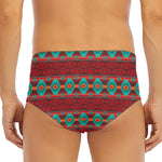 Native Southwestern Pattern Print Men's Triangle Swim Briefs