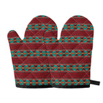 Native Southwestern Pattern Print Oven Mitts