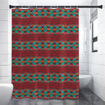 Native Southwestern Pattern Print Premium Shower Curtain