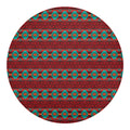 Native Southwestern Pattern Print Round Blanket