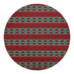 Native Southwestern Pattern Print Round Blanket