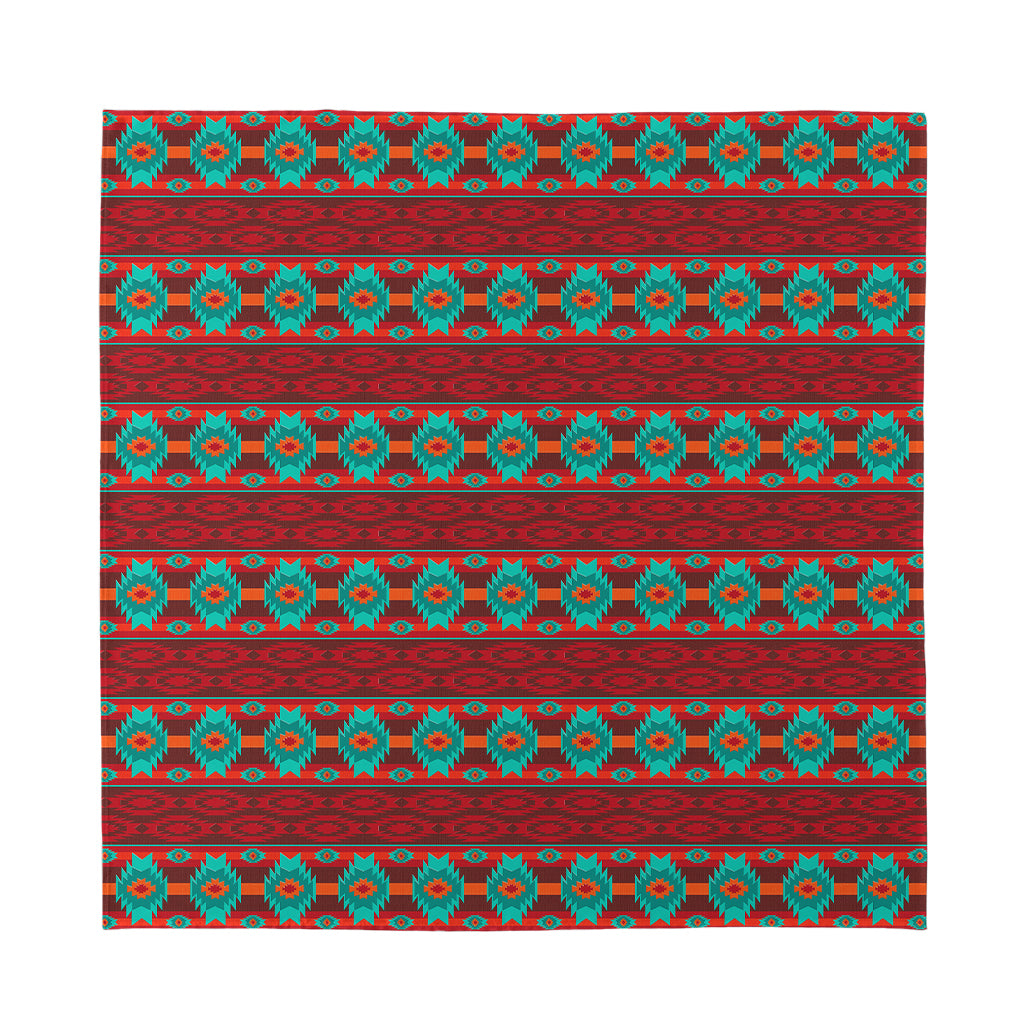 Native Southwestern Pattern Print Silk Bandana