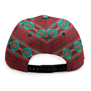 Native Southwestern Pattern Print Snapback Cap